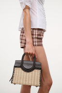 MAUDE MINI WICKER CARRYALL | NATURAL ESPRESSO NATURAL ESPRESSO / OS