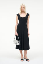 CHARLOTTE JERSEY DRESS | BLACK