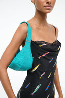 Image DEMY BEADED SHOULDER BAG | TEAL 2 of 9