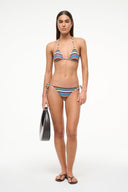 Image SISLEY SIDE TIE BIKINI BOTTOM | MARKET STRIPE 1 of 6