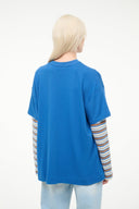 WILLIAM TEE | BLUE MOJAVE STRIPE