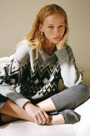 Image MORITZ SWEATER | HEATHER GREY MULTI FAIRISLE 4 of 5