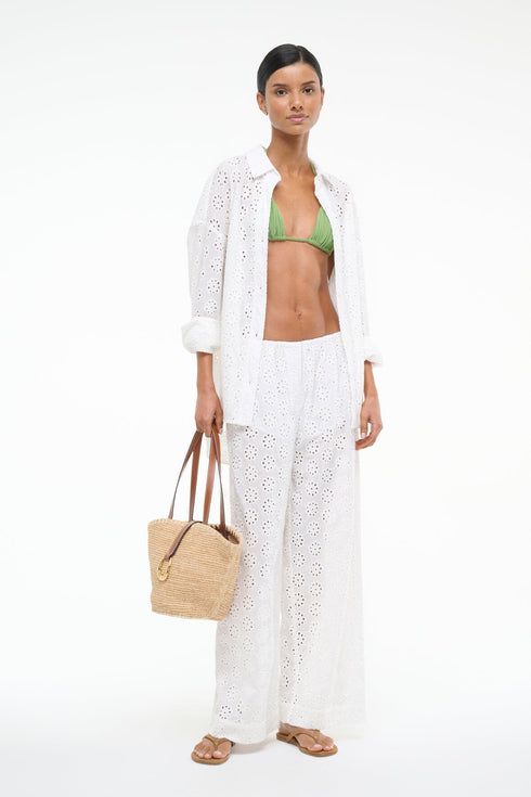 Go to BONFIRE PANT WHITE EYELET view 1