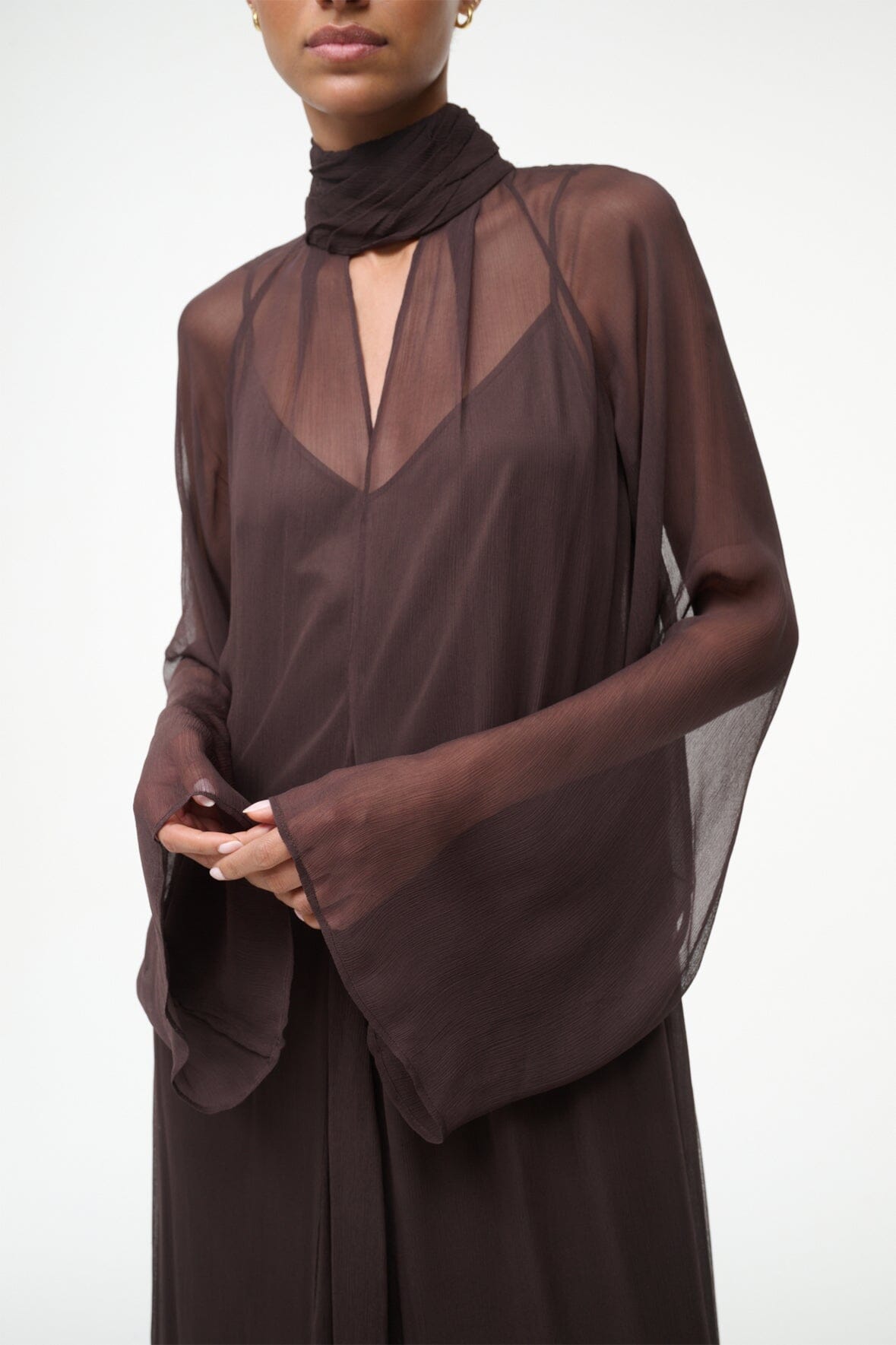 Image ESTHER MAXI DRESS | EARTH 4 of 10 and Clicking this image will trigger a zoom pop-up
