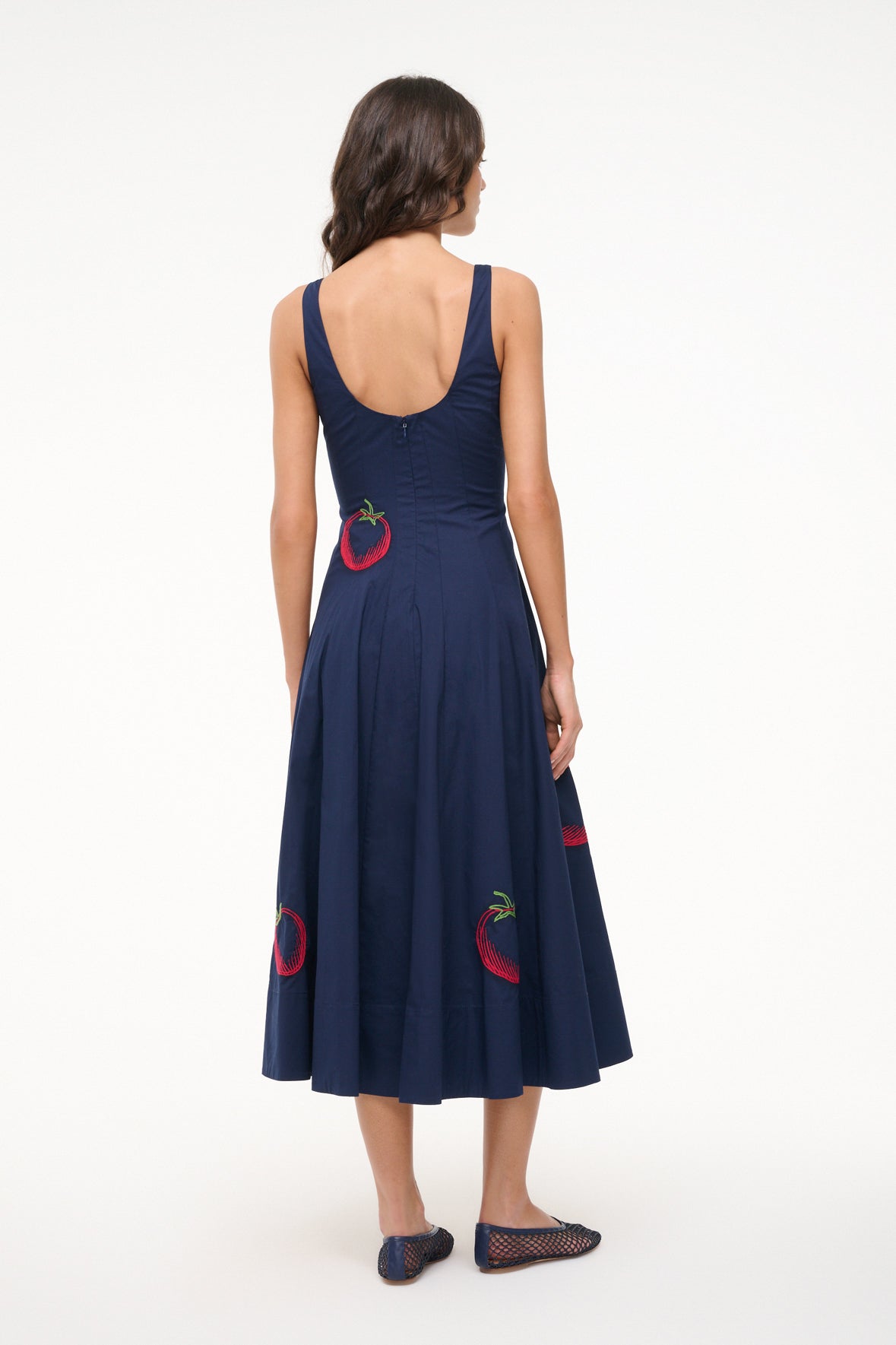 Image WELLS DRESS | NAVY ROMA 5 of 7 and Clicking this image will trigger a zoom pop-up