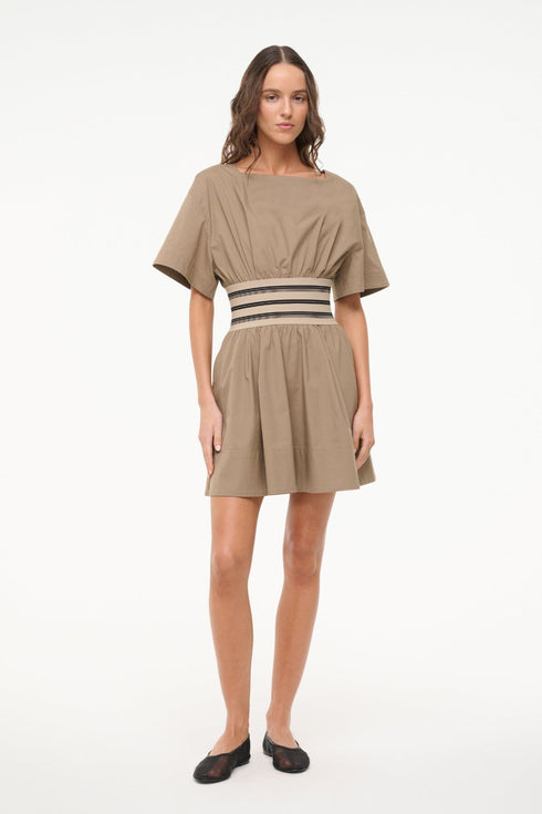 Go to AMY MINI DRESS TAUPE view 1