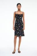 Image EVANGELINE SILK DRESS | POP SARDINES BLACK 3 of 6