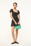 Image ELBA MINI SILK DRESS | BLACK 1 of 6