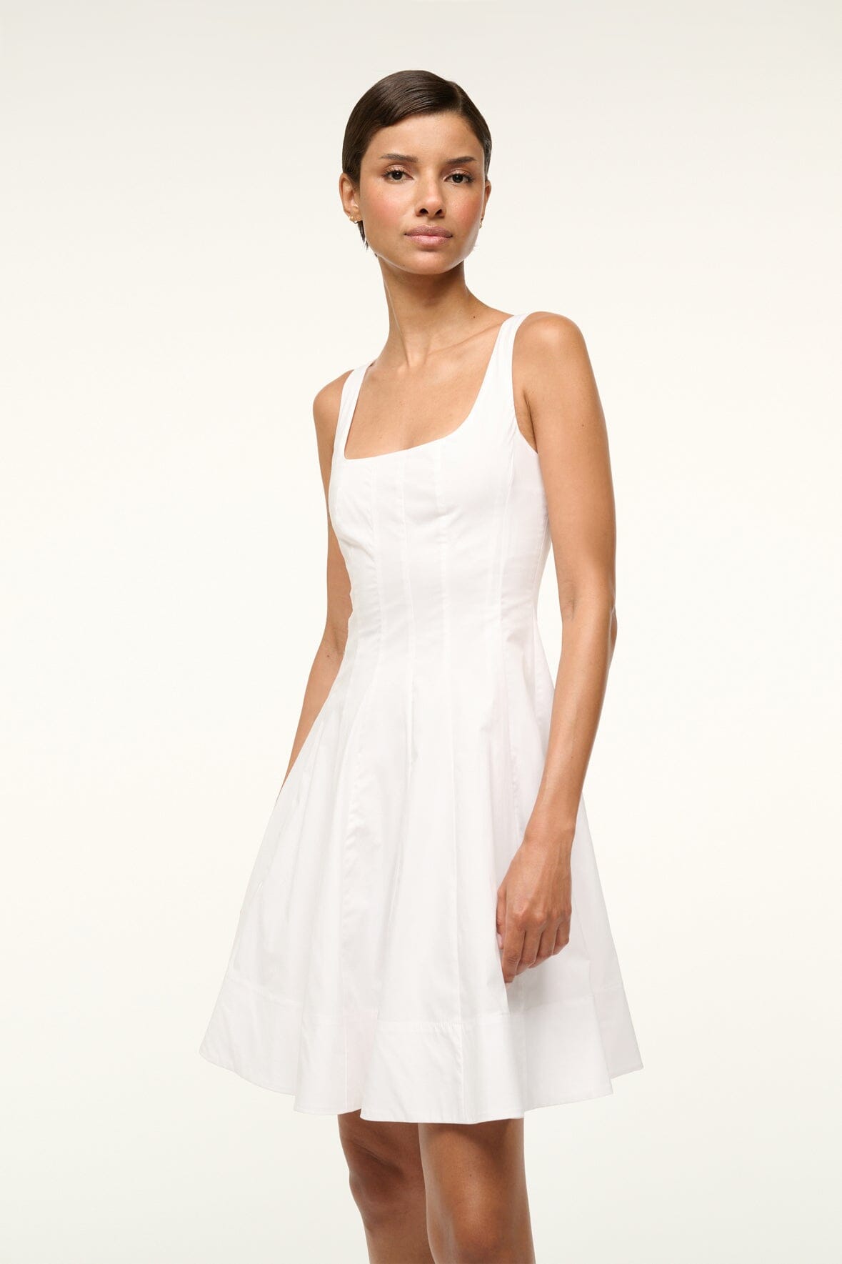 staud wells a-line dress STAUD Wells Dress | Blue/Stripe | Size 0