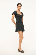 Image ELBA MINI SILK DRESS | BLACK 2 of 6