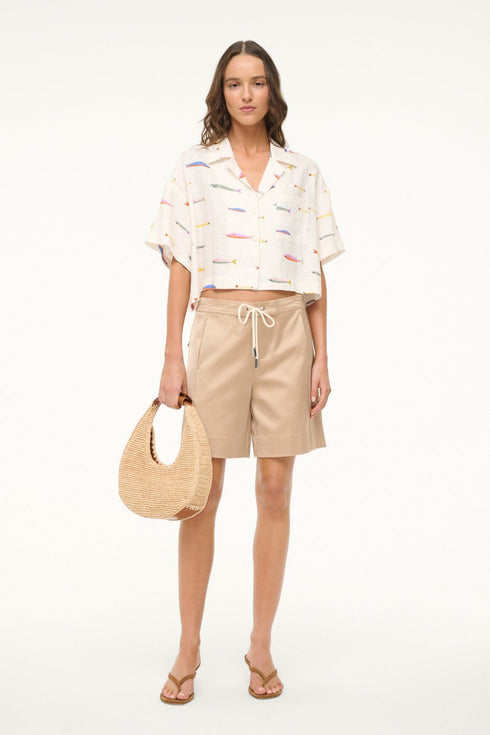Go to DAYA LINEN TOP POP SARDINES IVORY view 1