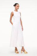 Image MARTINE LINEN DRESS | WHITE 2 of 5