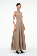 Image STELLA DRESS | TAUPE 6 of 7