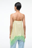 CHLOE SILK CAMI | KEY LIME SPROUT