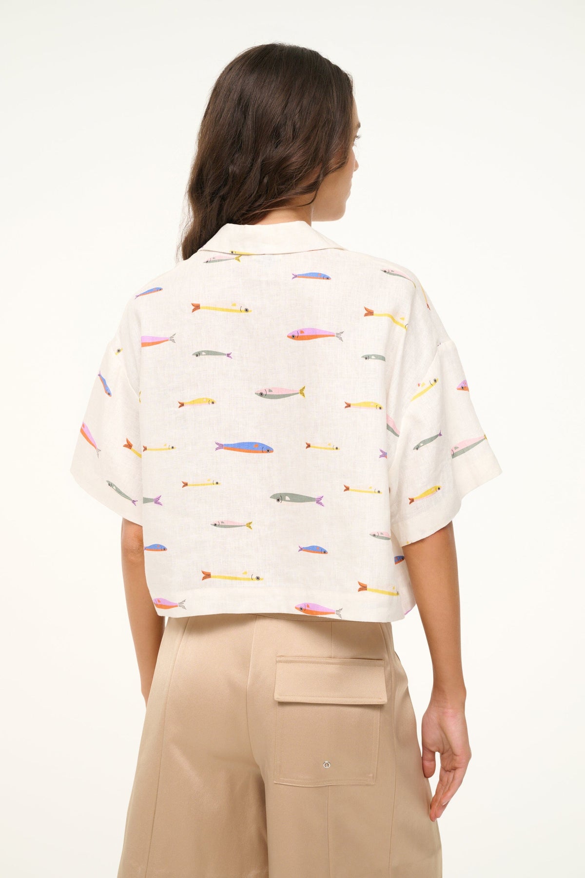 Image DAYA LINEN TOP | POP SARDINES IVORY 5 of 7 and Clicking this image will trigger a zoom pop-up