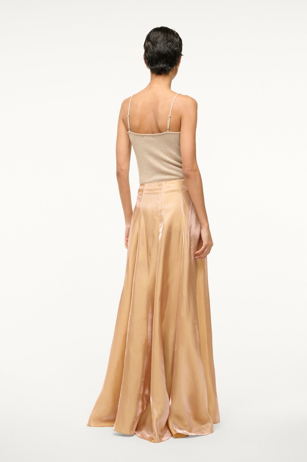 Image VINCENZO SKIRT | ROSE GOLD 4 of 7 and Clicking this image will trigger a zoom pop-up