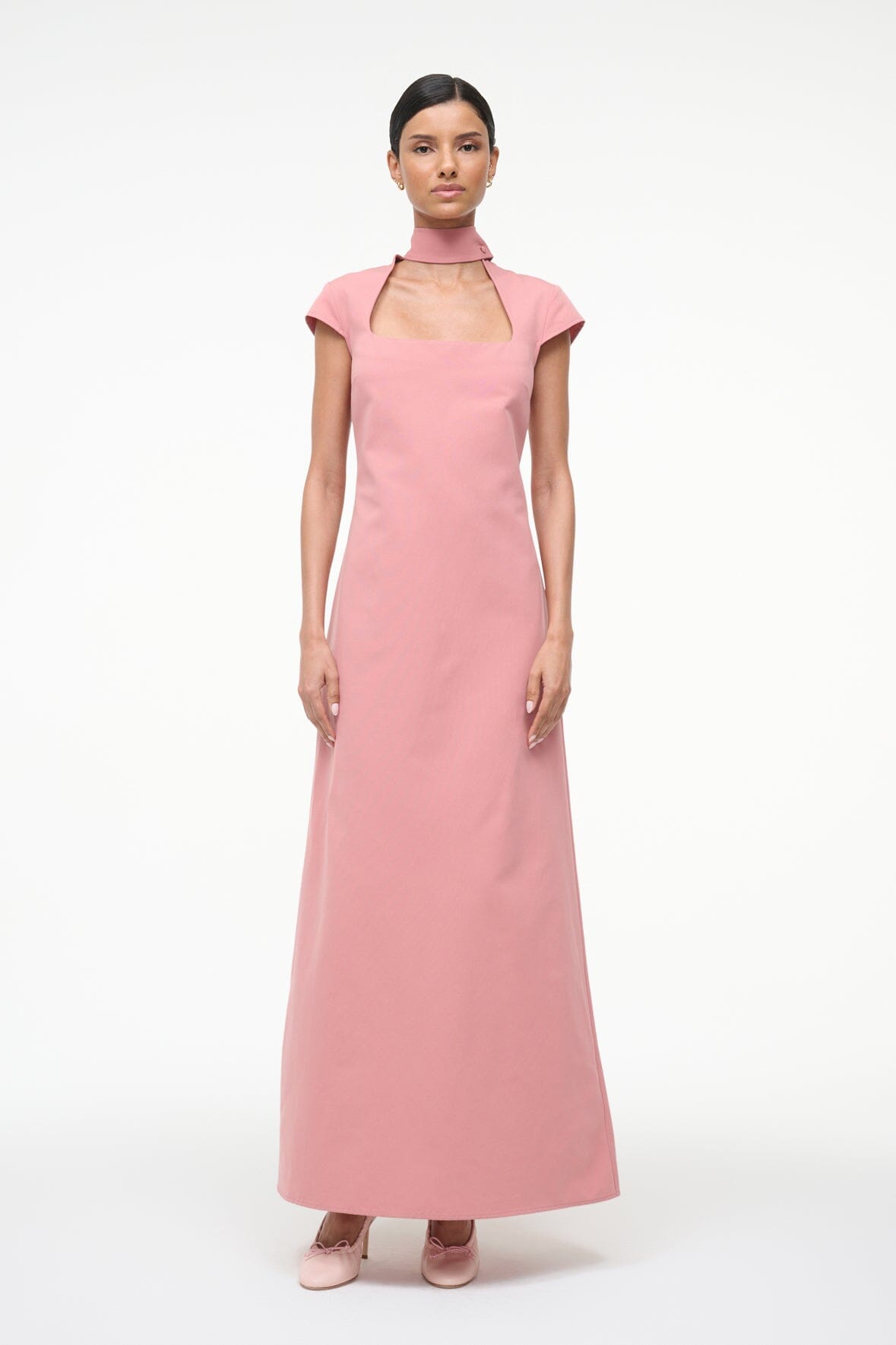 Image INGRID DRESS | ROSEWATER 1 of 7 and Clicking this image will trigger a zoom pop-up