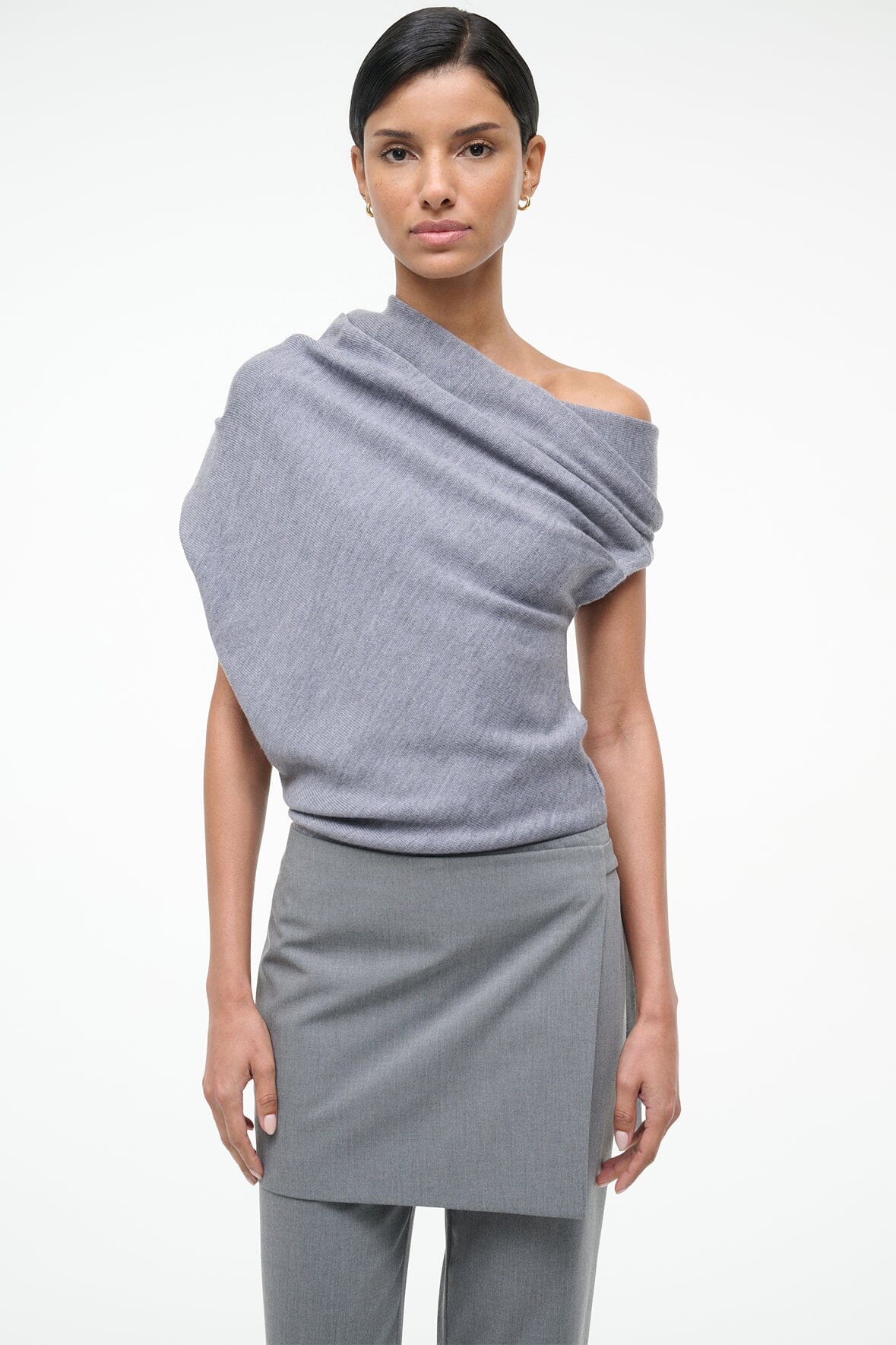 Image MABEL SWEATER | HEATHER GREY 1 of 6 and Clicking this image will trigger a zoom pop-up
