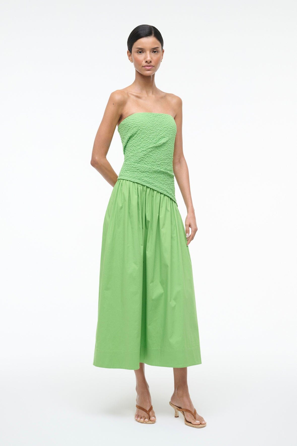 STAUD, Nia Dress in Sprout, Size XS