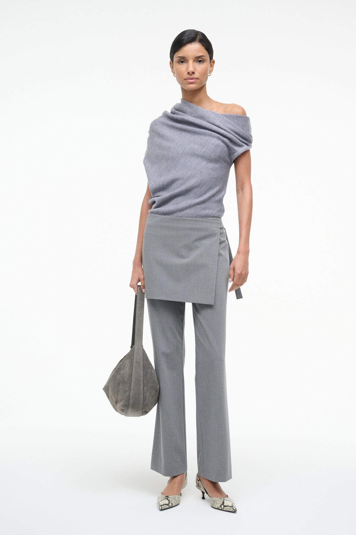 Image MABEL SWEATER | HEATHER GREY 2 of 6 and Clicking this image will trigger a zoom pop-up