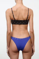 DANA BIKINI BOTTOM | COBALT STUDS