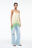 CHLOE SILK CAMI | KEY LIME SPROUT