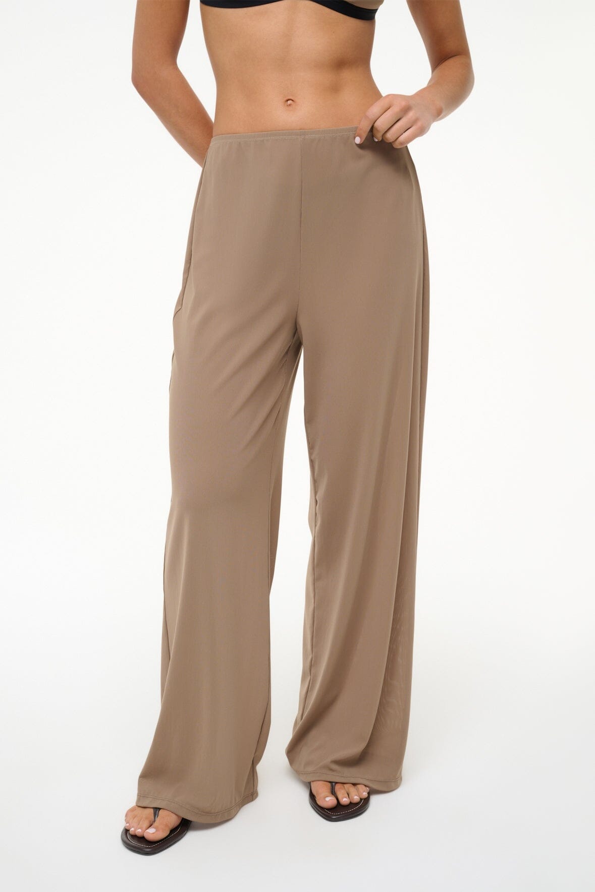Image MONICA COVERUP PANT | TAUPE 2 of 6 and Clicking this image will trigger a zoom pop-up