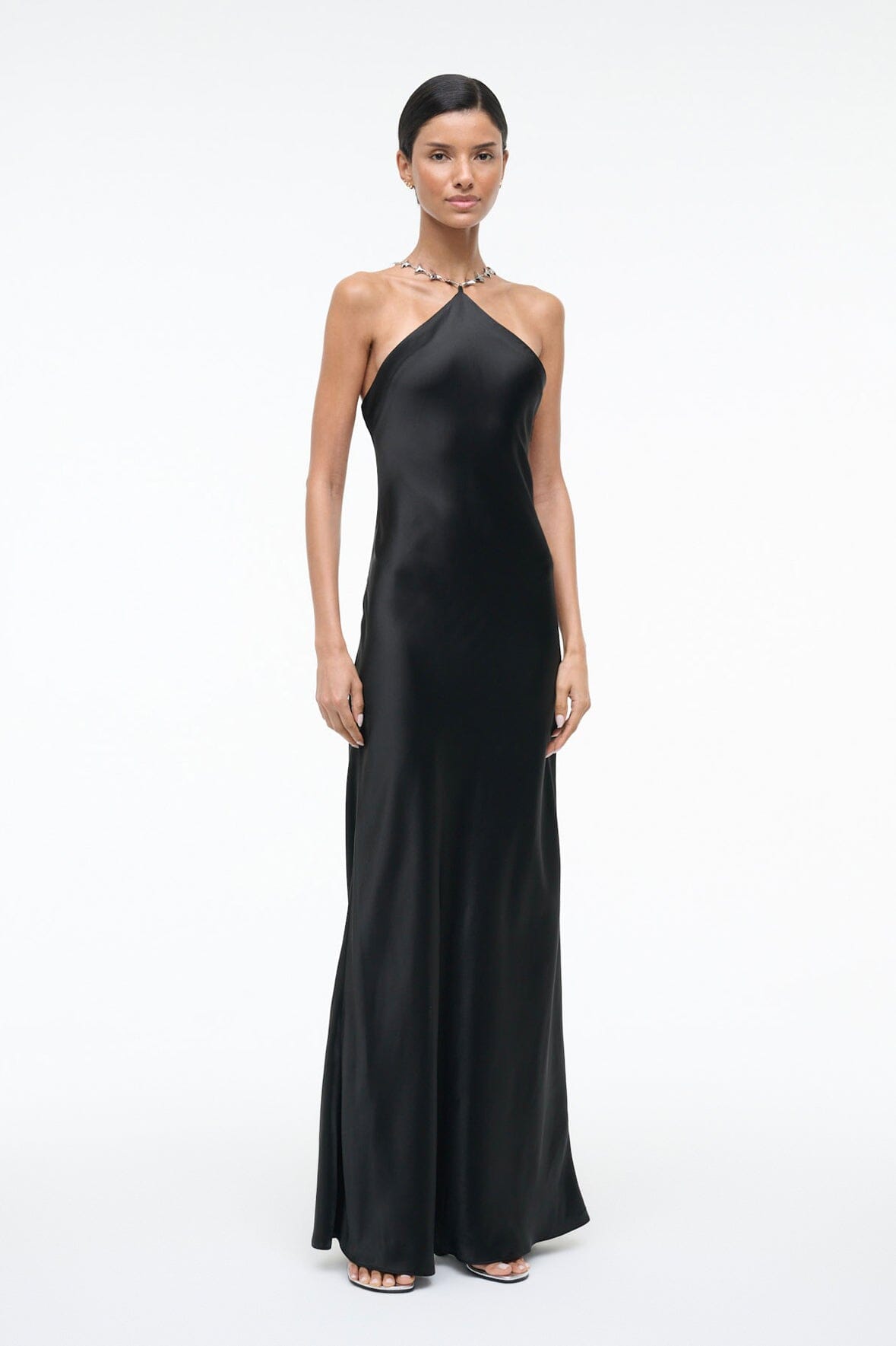 STAUD, Cadence Dress in Black Silver, Size 6 STAUD, Cadence Dress in Black Silver, Size 6
