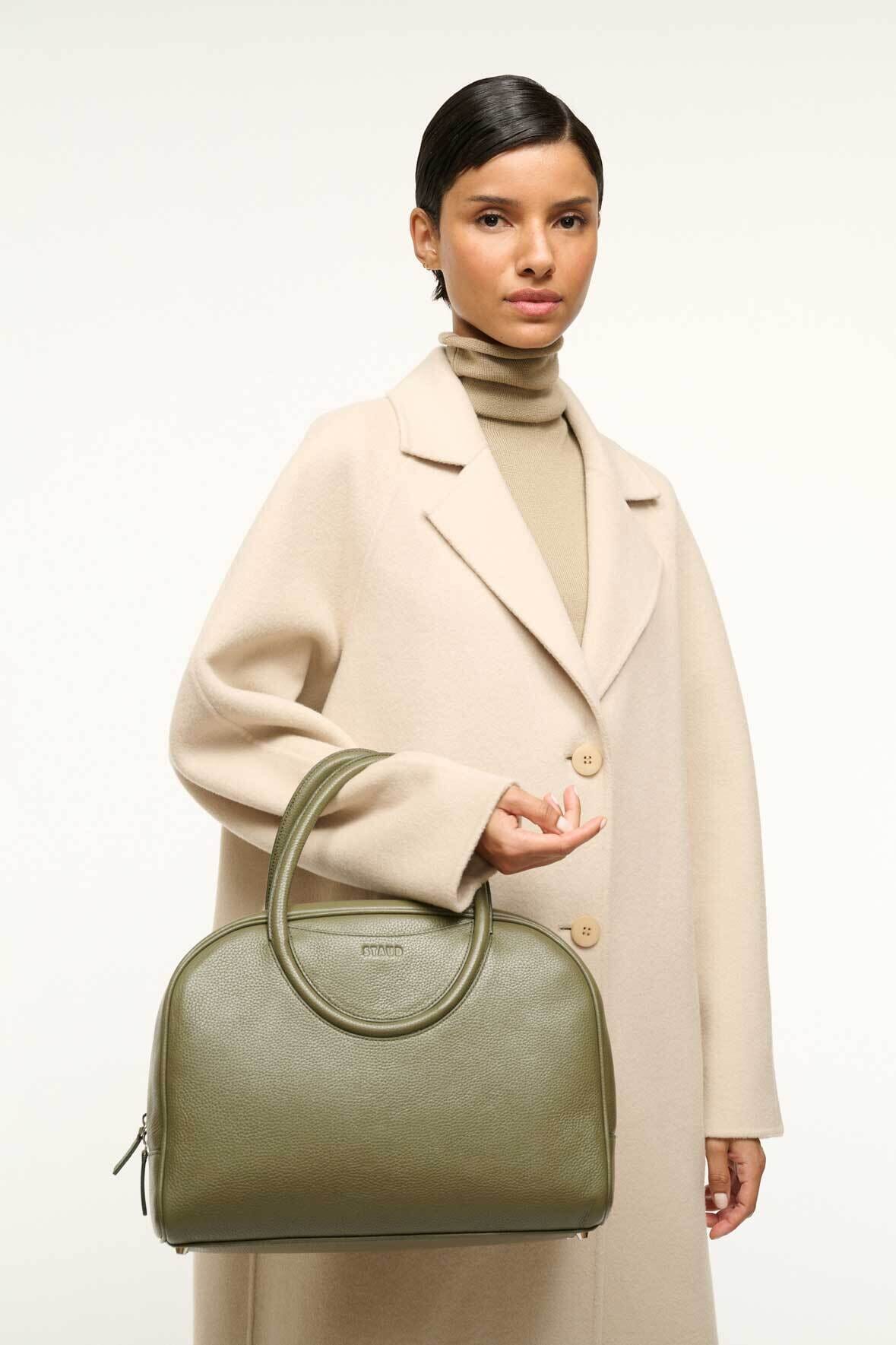 Image MAUDE BOWLER BAG | AVOCADO 2 of 7 and Clicking this image will trigger a zoom pop-up