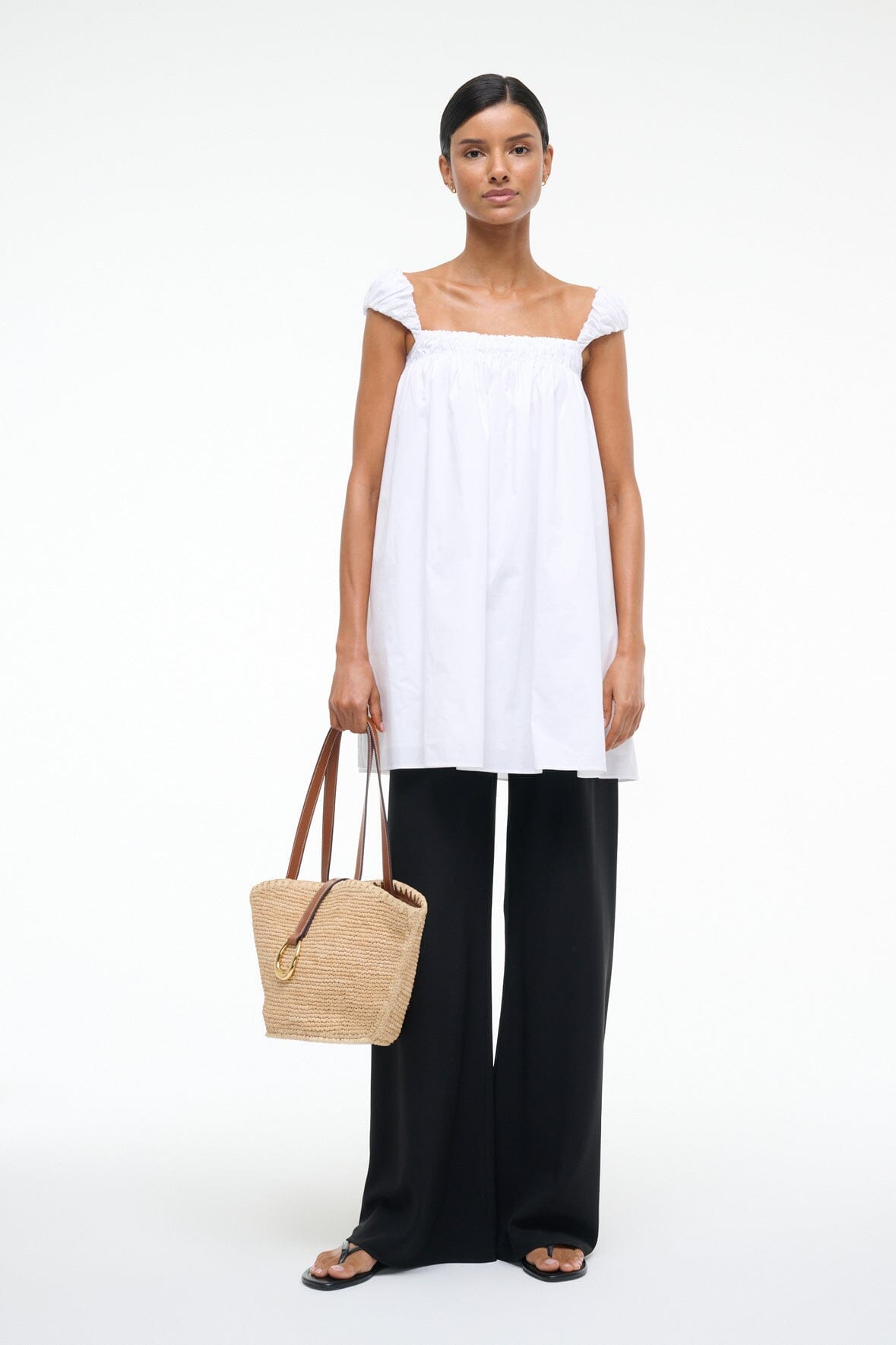 Image BEAU DRESS | WHITE 5 of 7 and Clicking this image will trigger a zoom pop-up