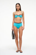 Image JO BALCONETTE BIKINI TOP | TEAL DARK CHOCOLATE 3 of 9