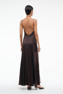 Image TRINITY SILK DRESS | EARTH 6 of 7