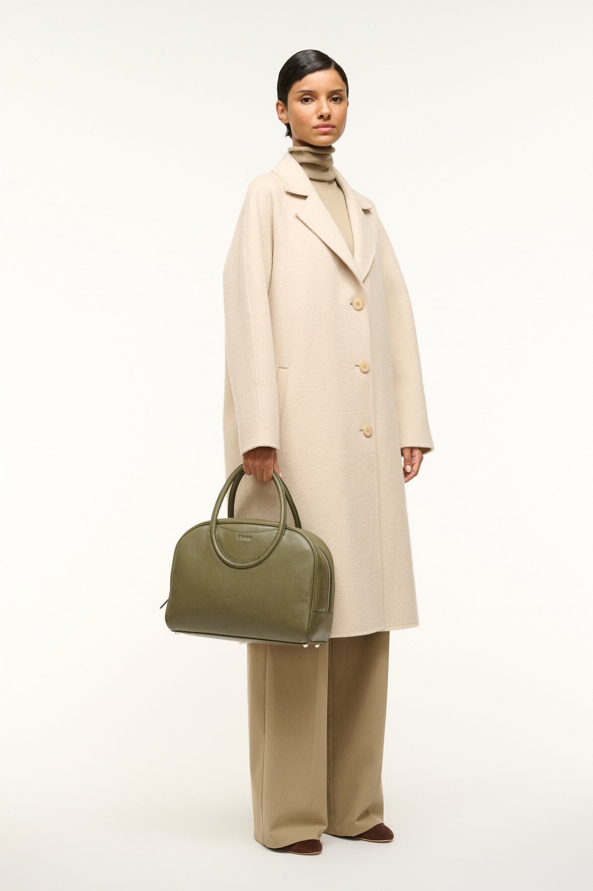 Image MAUDE BOWLER BAG | AVOCADO 4 of 7 and Clicking this image will trigger a zoom pop-up