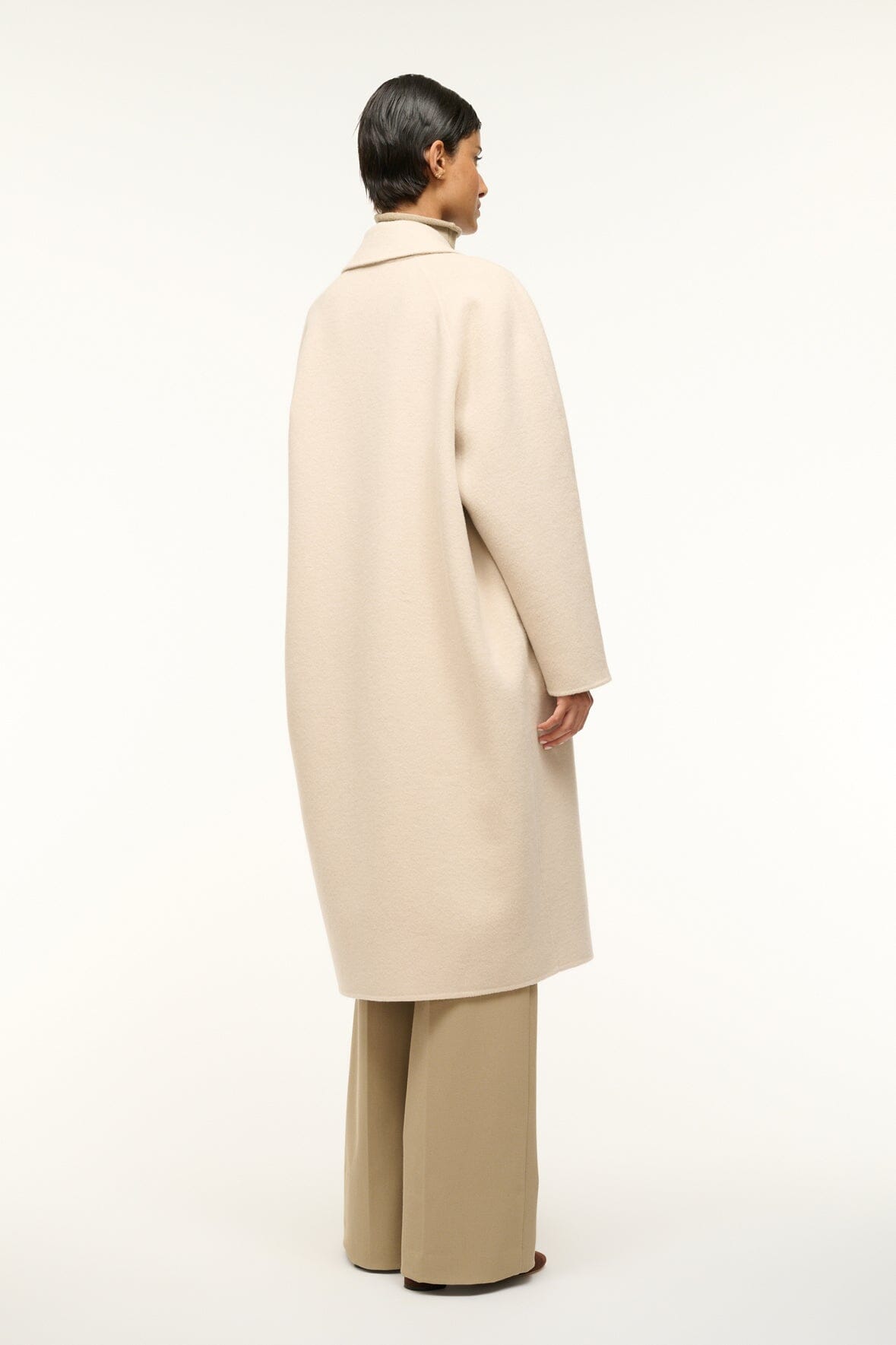 Image CHRYSALIS COAT | OYSTER 4 of 5 and Clicking this image will trigger a zoom pop-up