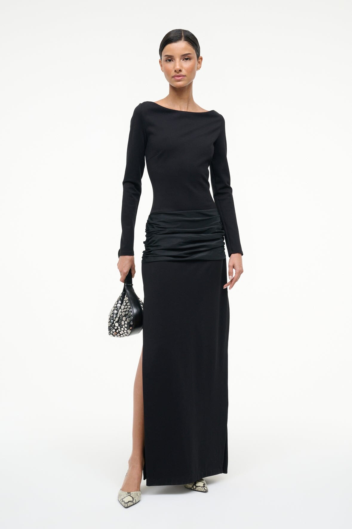 Image HOLLAND DRESS | BLACK 1 of 5 and Clicking this image will trigger a zoom pop-up