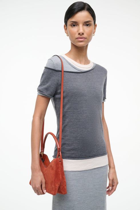 Go to VALERIE SHOULDER BAG AUBURN SUEDE view 2