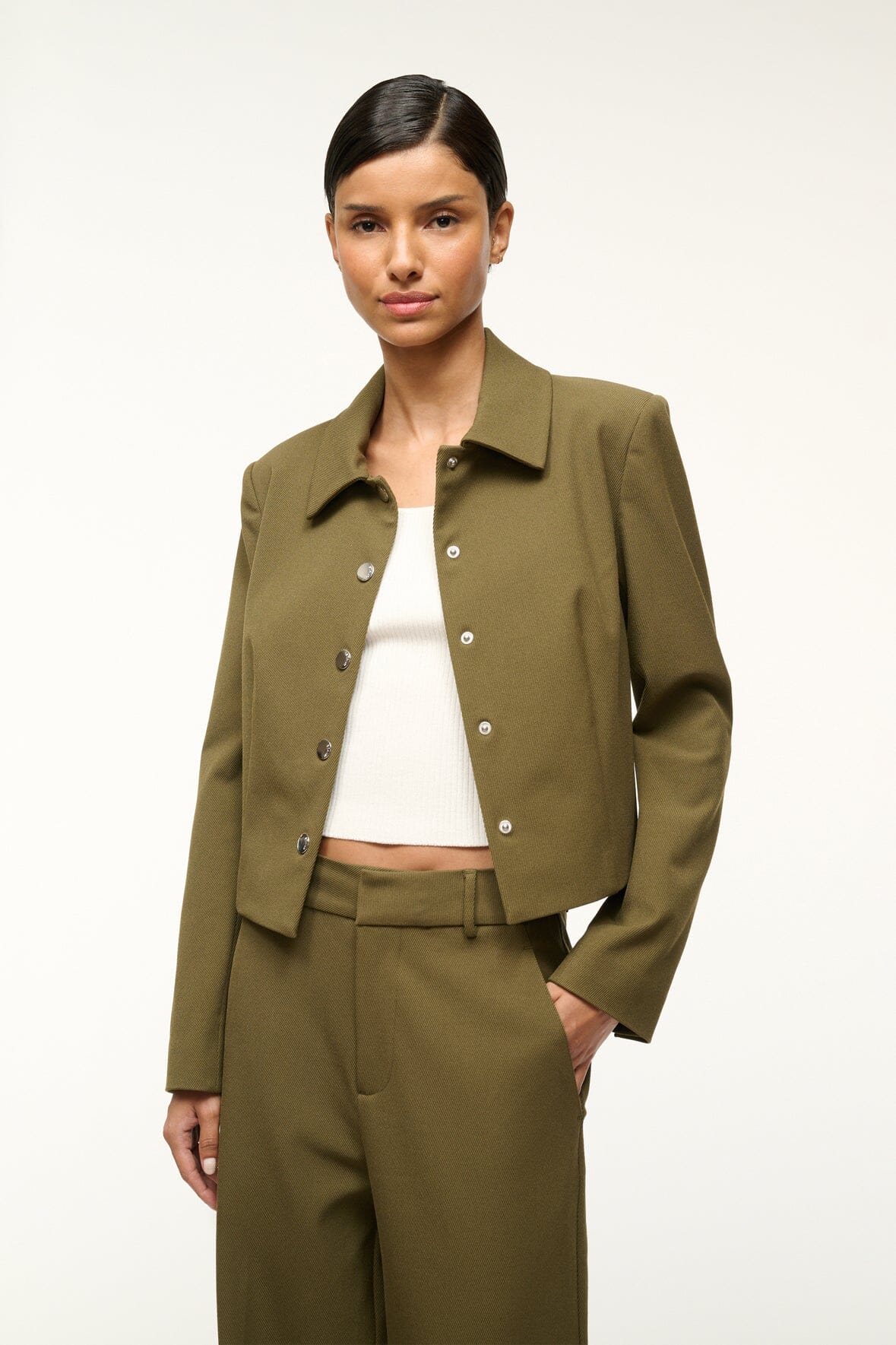 Image MARINO JACKET | SERGEANT GREEN 1 of 6 and Clicking this image will trigger a zoom pop-up