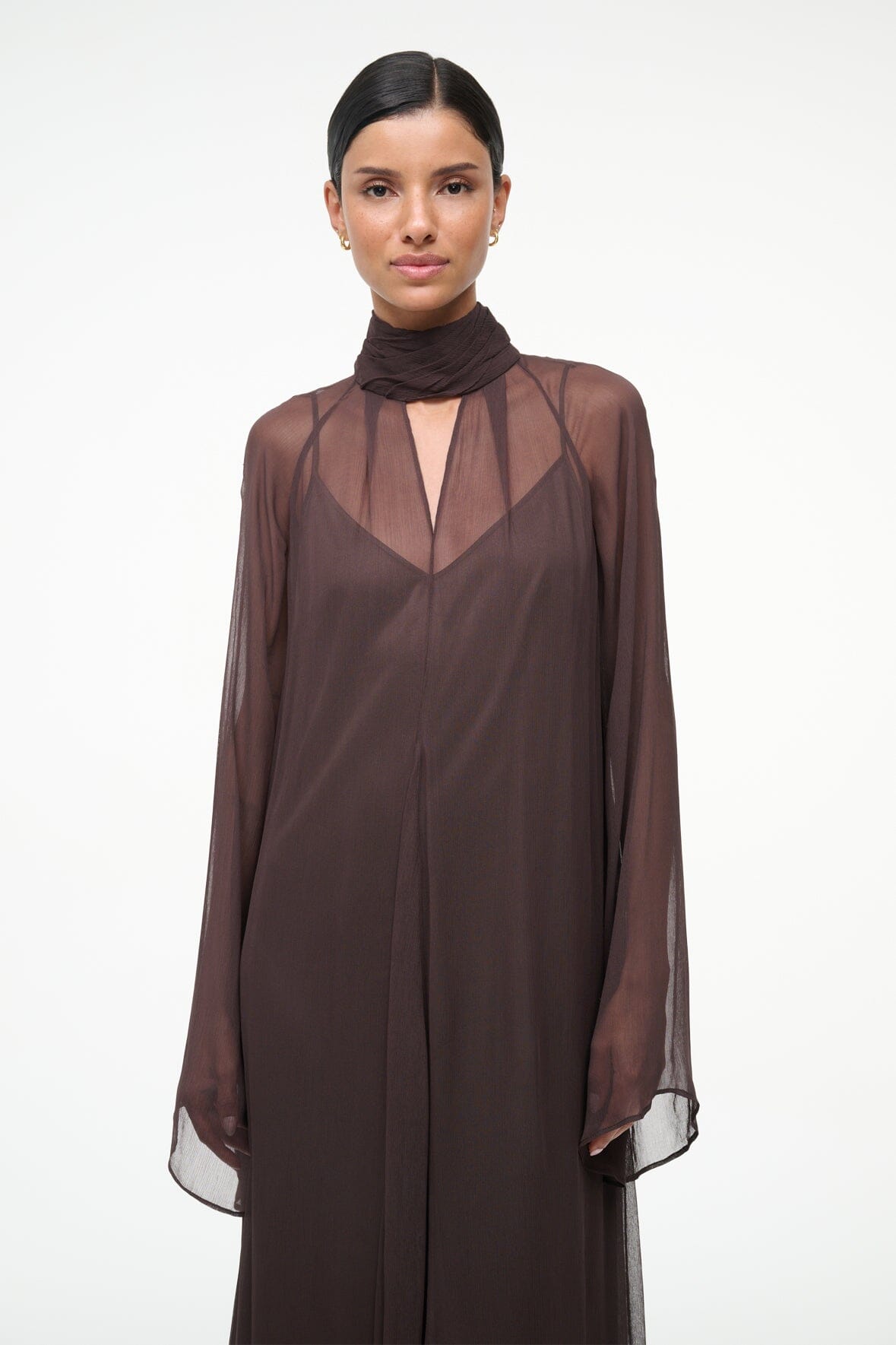 Image ESTHER MAXI DRESS | EARTH 6 of 10 and Clicking this image will trigger a zoom pop-up