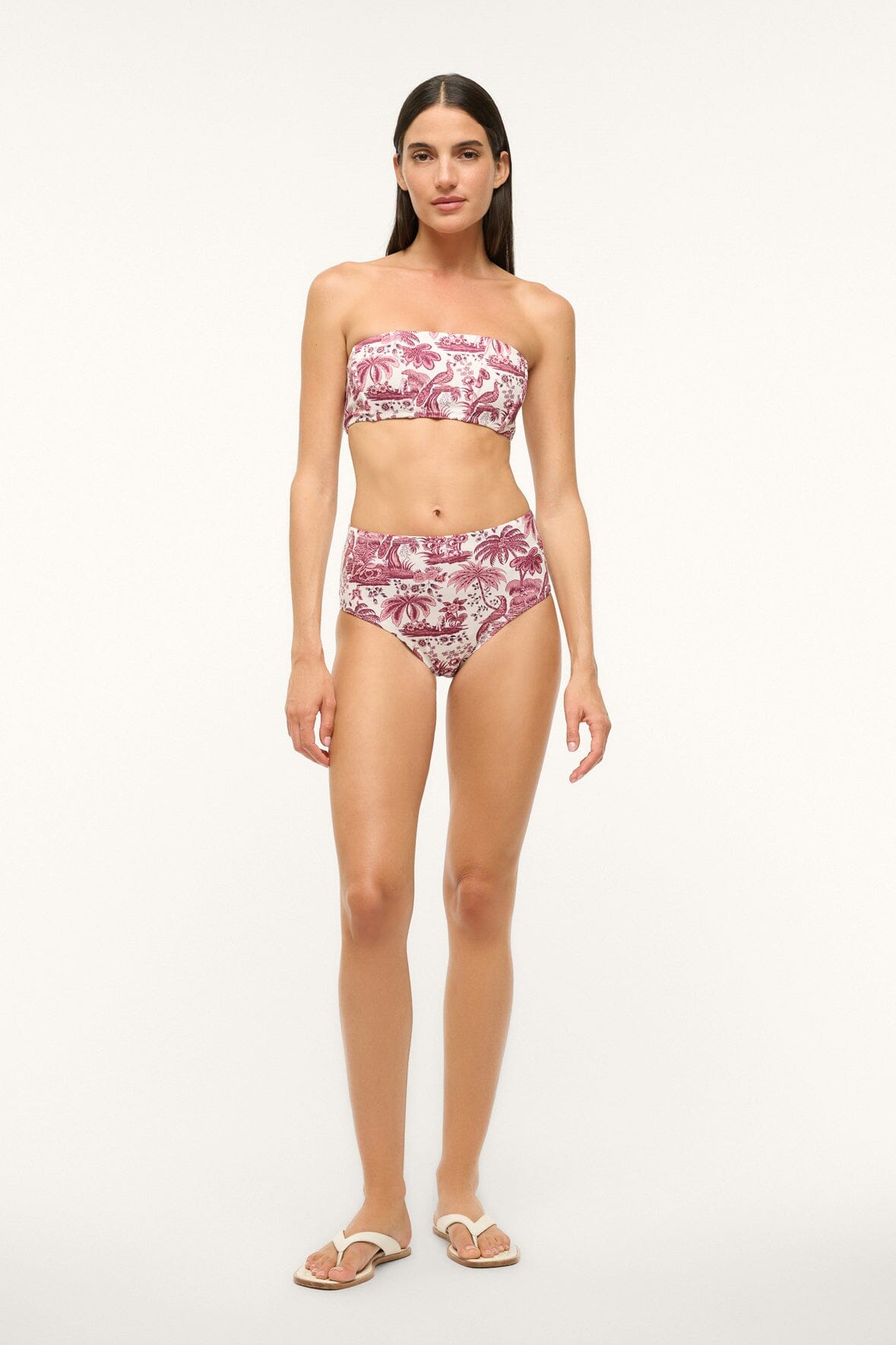 MALA BIKINI TOP | BORDEAUX TOILE - Slide 3 of 5