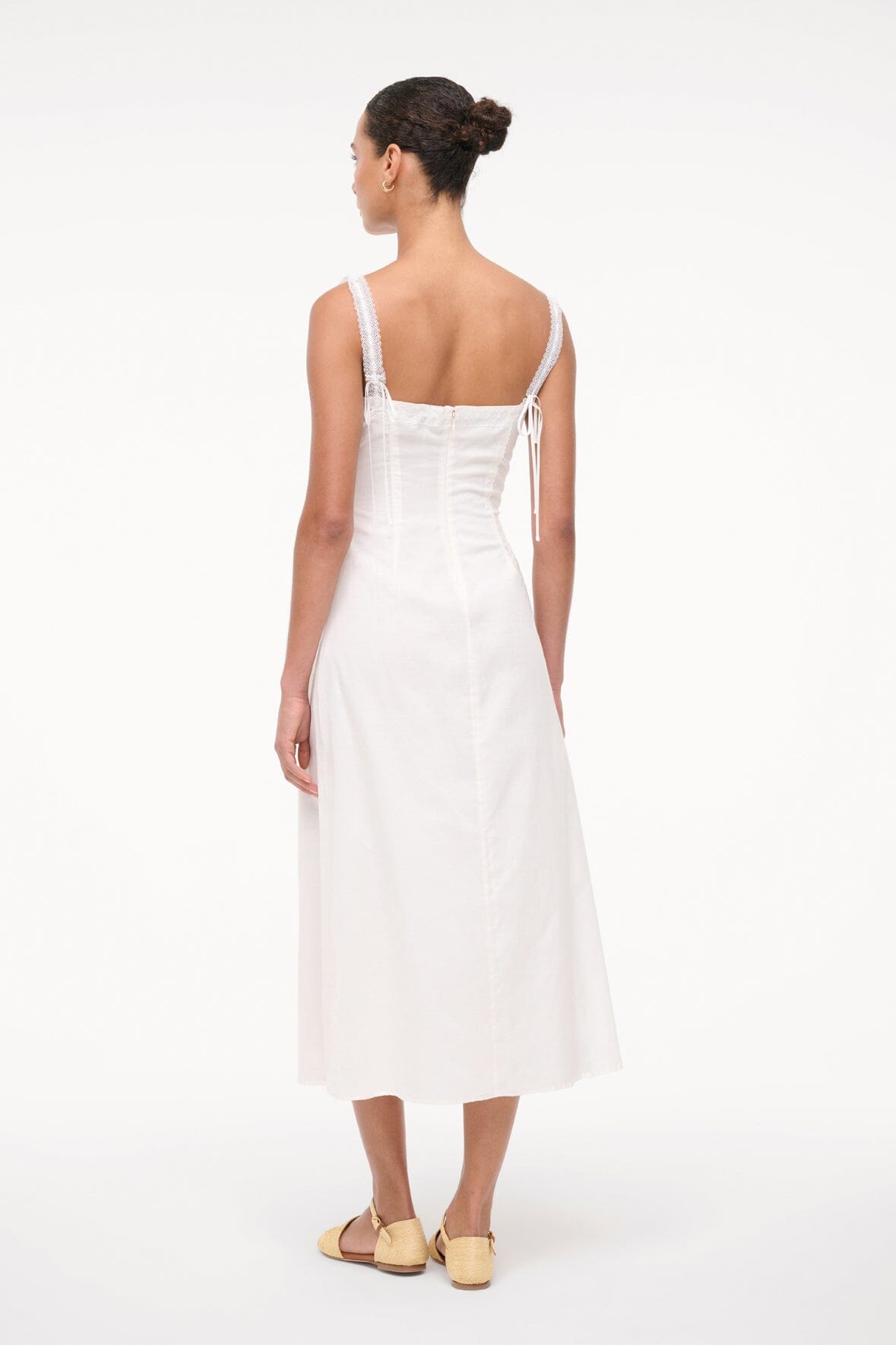 Image MATILDE DRESS | WHITE 4 of 6 and Clicking this image will trigger a zoom pop-up