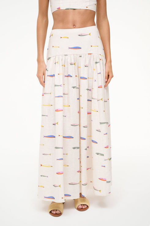 Go to PROCIDA LINEN SKIRT POP SARDINES IVORY view 2