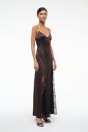 Image TRINITY SILK DRESS | EARTH 4 of 7