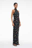 Image WINNIE SILK DRESS | POP SARDINES BLACK 4 of 5