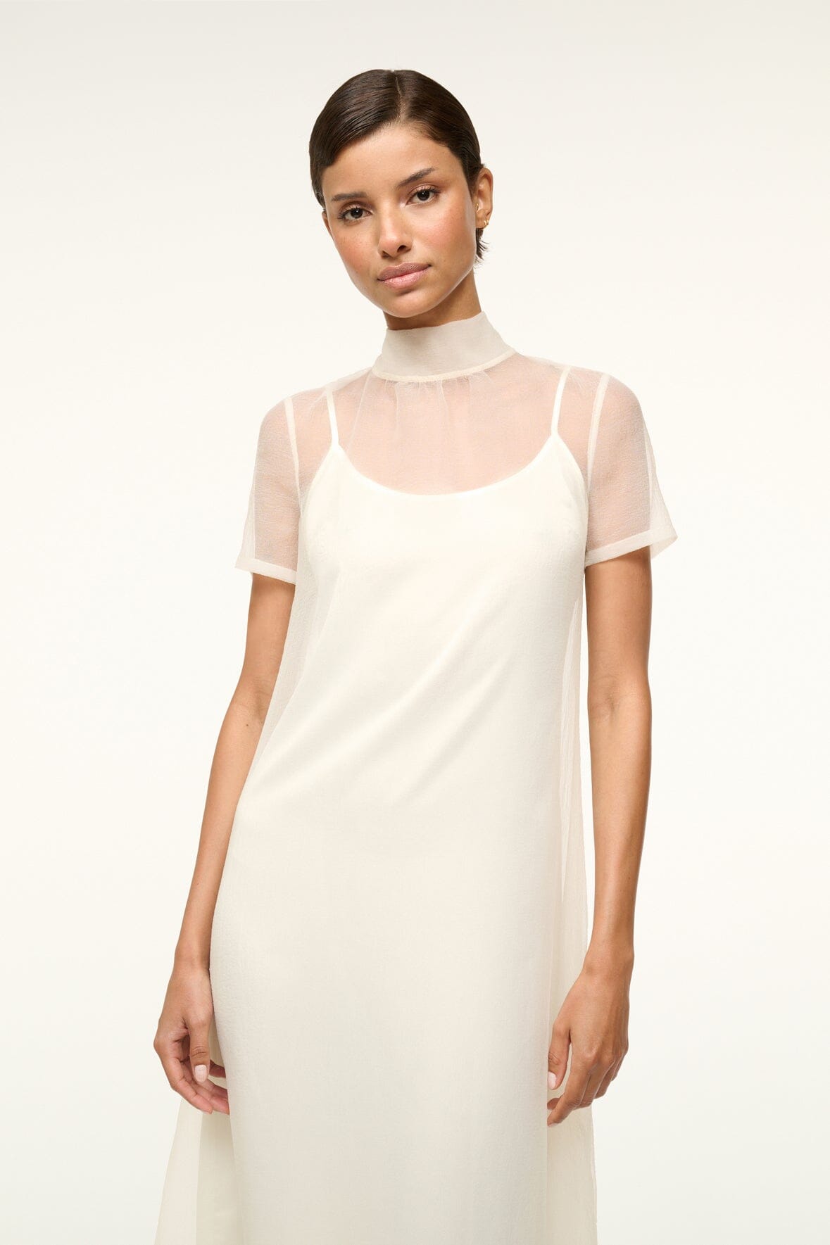 Image CALLUNA DRESS | WHITE 2 of 5 and Clicking this image will trigger a zoom pop-up