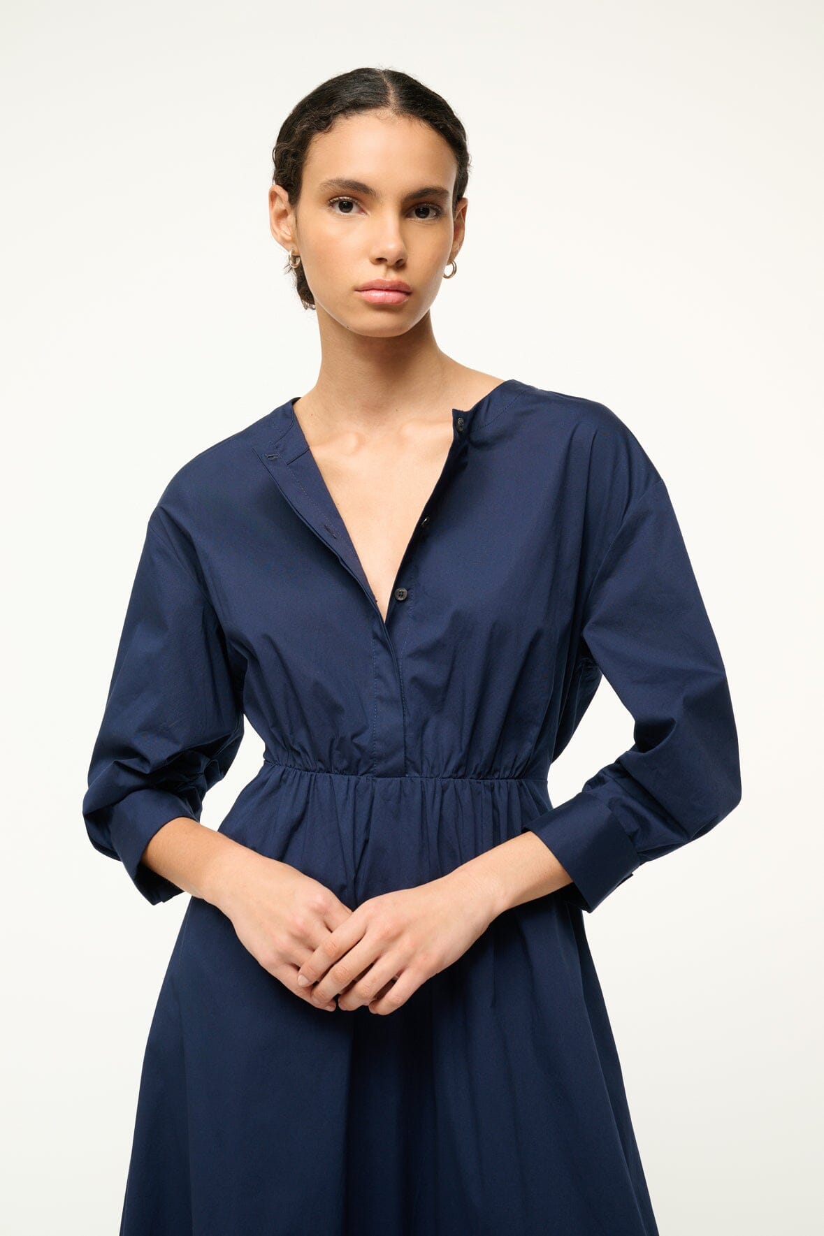 Image CAFU DRESS | NAVY 6 of 7 and Clicking this image will trigger a zoom pop-up