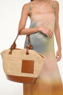 Image ST. REGIS SQUILLO RAFFIA TOTE | NATURAL TAN 2 of 7