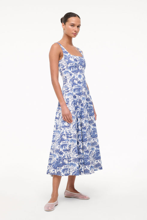 Go to WELLS DRESS BLUE TOILE view 2