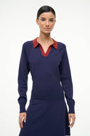 Image GENE DRESS | NAVY SANGRIA 4 of 5