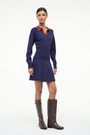 Image GENE DRESS | NAVY SANGRIA 2 of 5