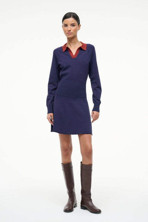 Go to GENE DRESS NAVY SANGRIA view 1